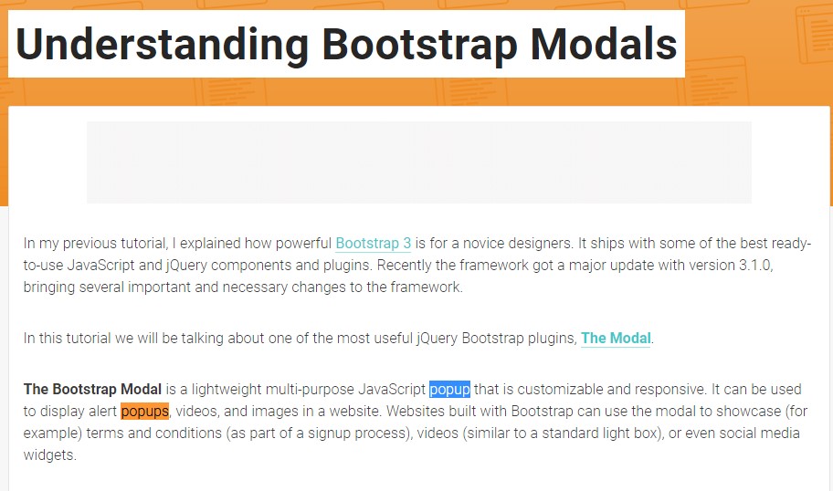  Yet another  handy article about Bootstrap Modal Popup